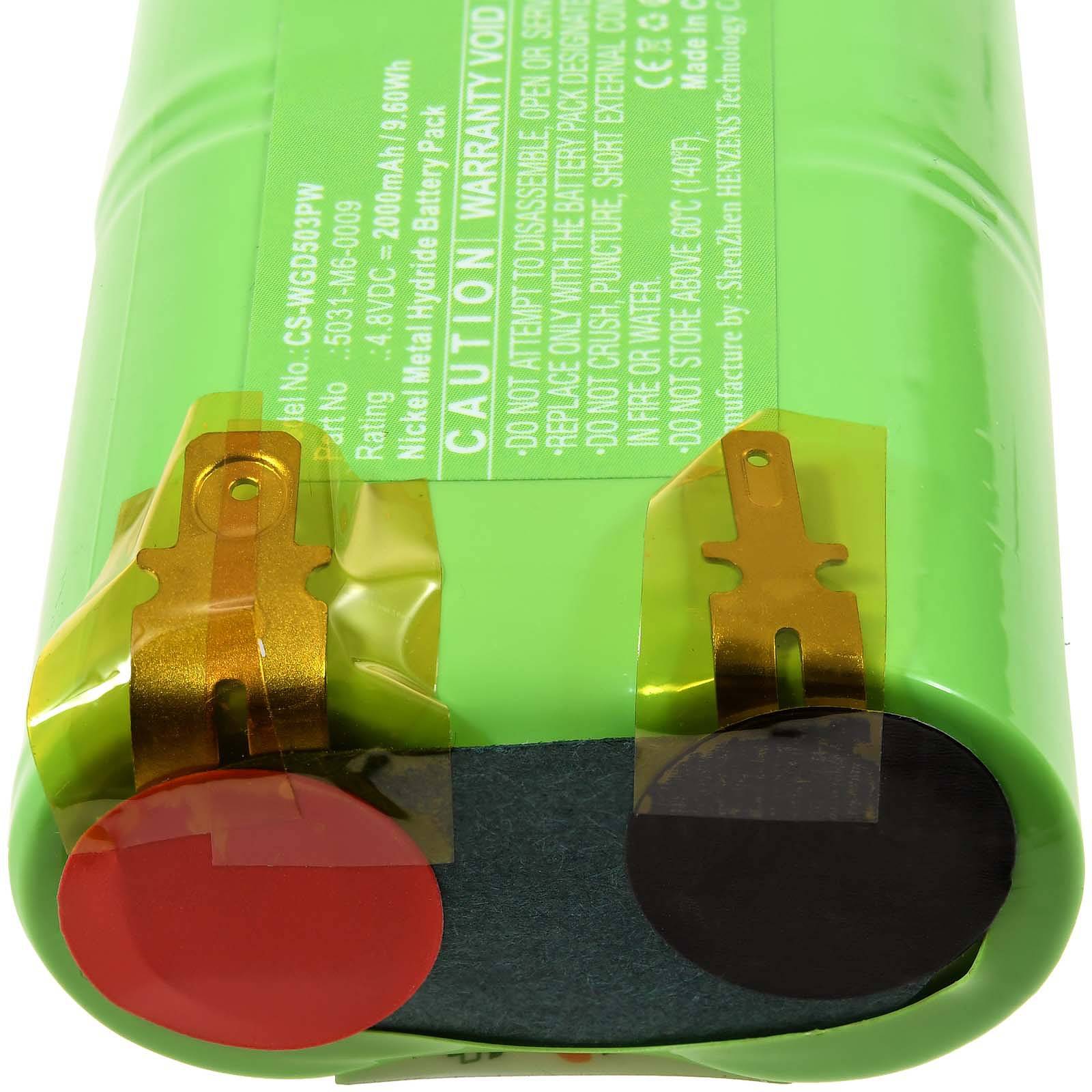 Powery Akku für Wolf Garten Accu 80, 4,8V, NiMH