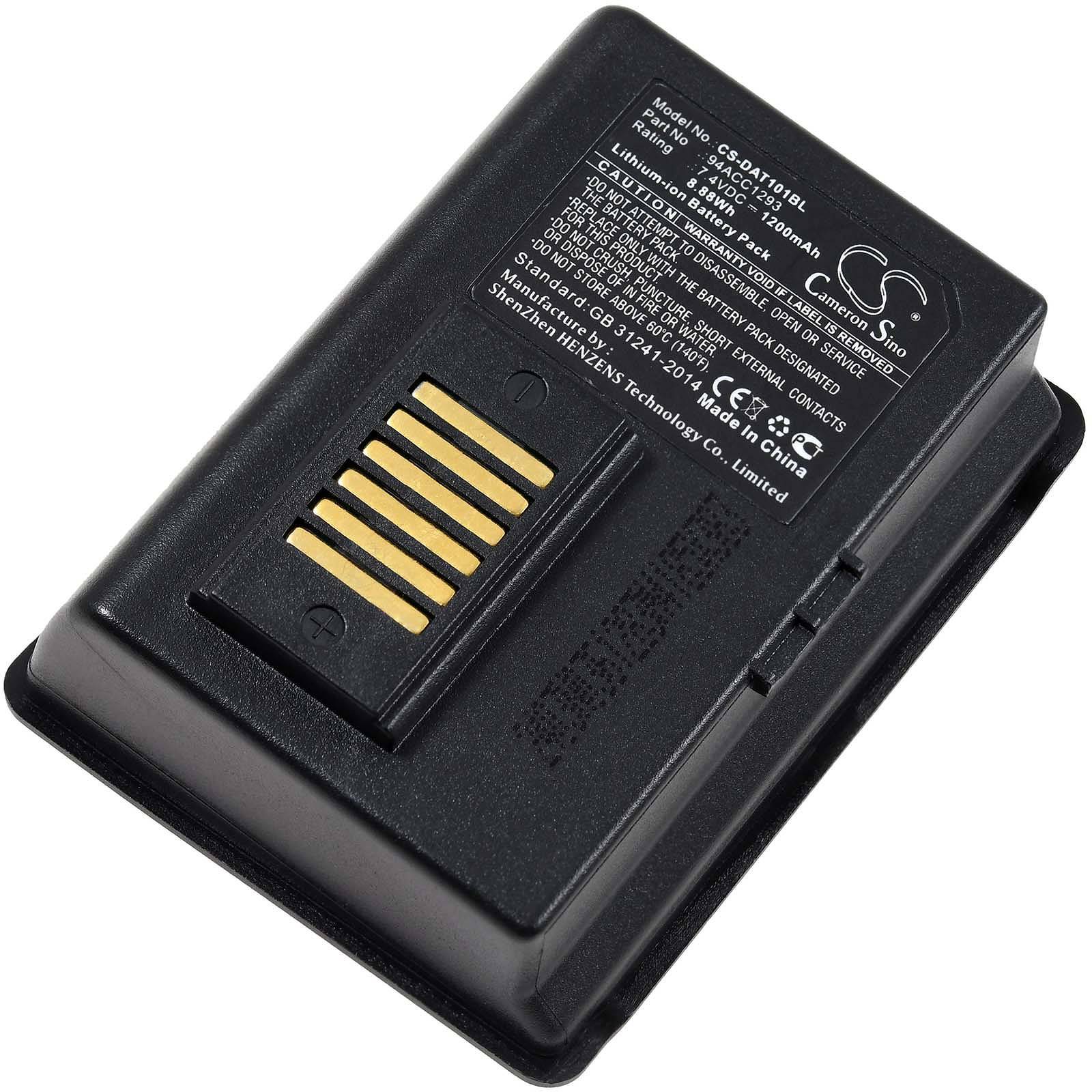 Powery Akku passend für Barcode-Scanner Datalogic JET 001-101 Typ 94ACC1294, 7,4V, Li-Ion