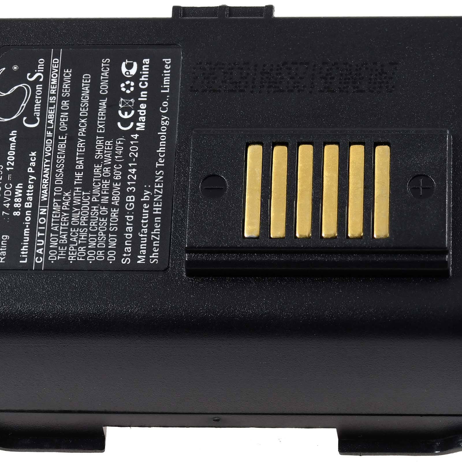 Powery Akku kompatibel mit Datalogic Typ 700165400, 7,4V, Li-Ion
