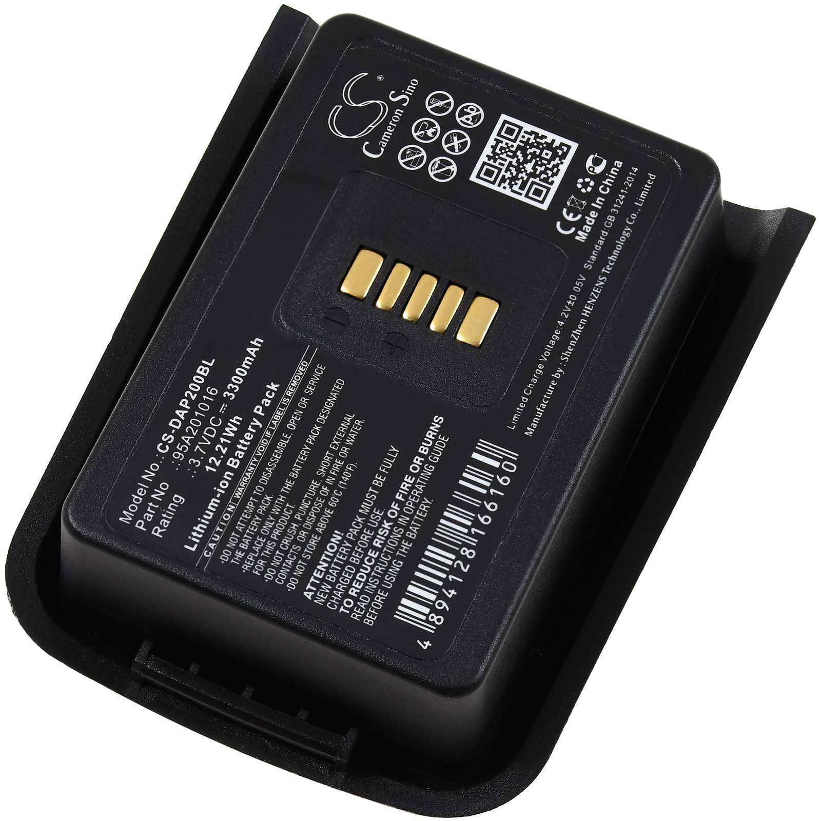 Powery Akku kompatibel mit Datalogic Typ 024000005, 3,7V, Li-Ion