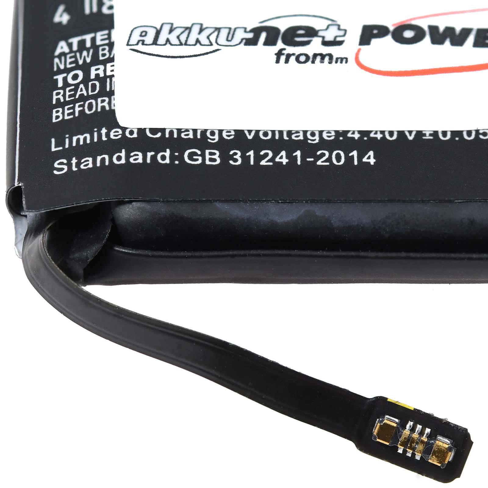 Powery Akku kompatibel mit Smartwatch Apple Watch 5 44mm / MWVF2LL/A / Typ A2181, 3,82V, Li-Polymer