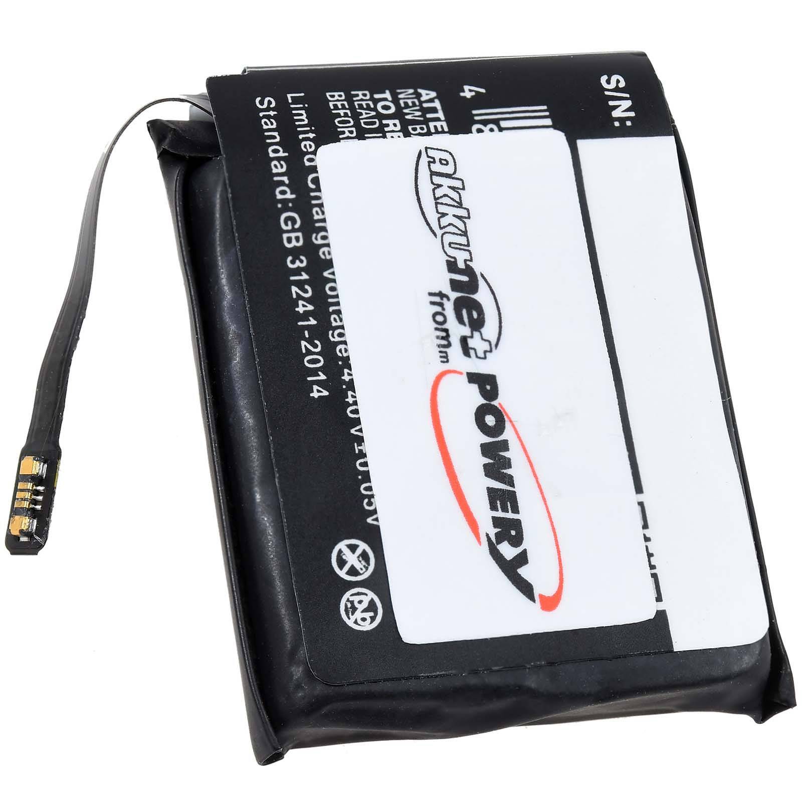 Powery Akku kompatibel mit Smartwatch Apple Watch 5 44mm / MWVF2LL/A / Typ A2181, 3,82V, Li-Polymer