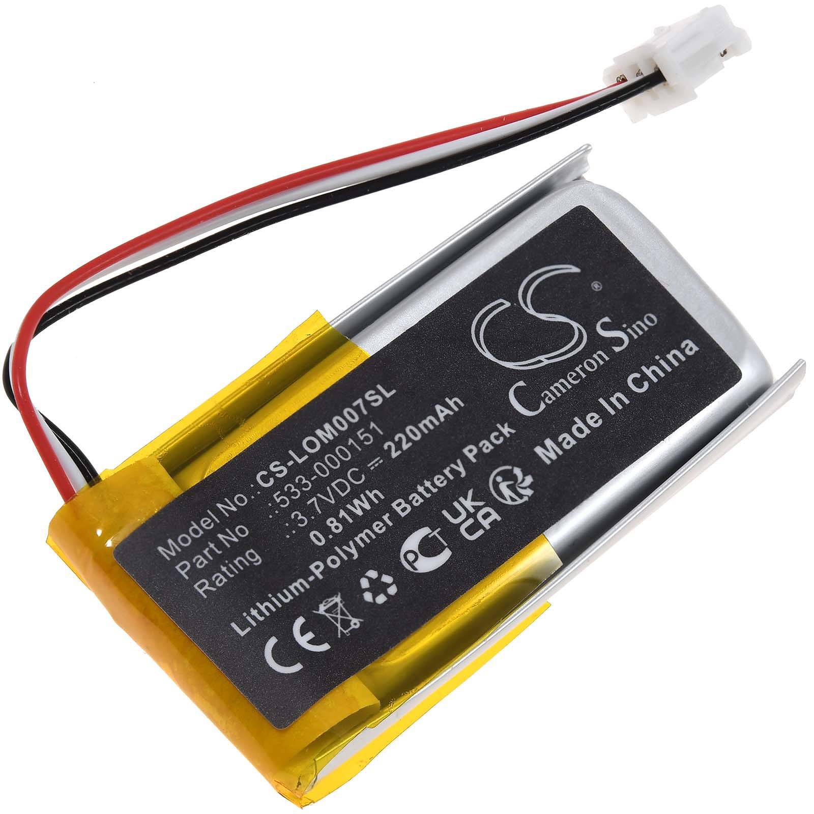 Powery Akku kompatibel mit Logitech Typ 533-000211, 3,7, Li-Polymer