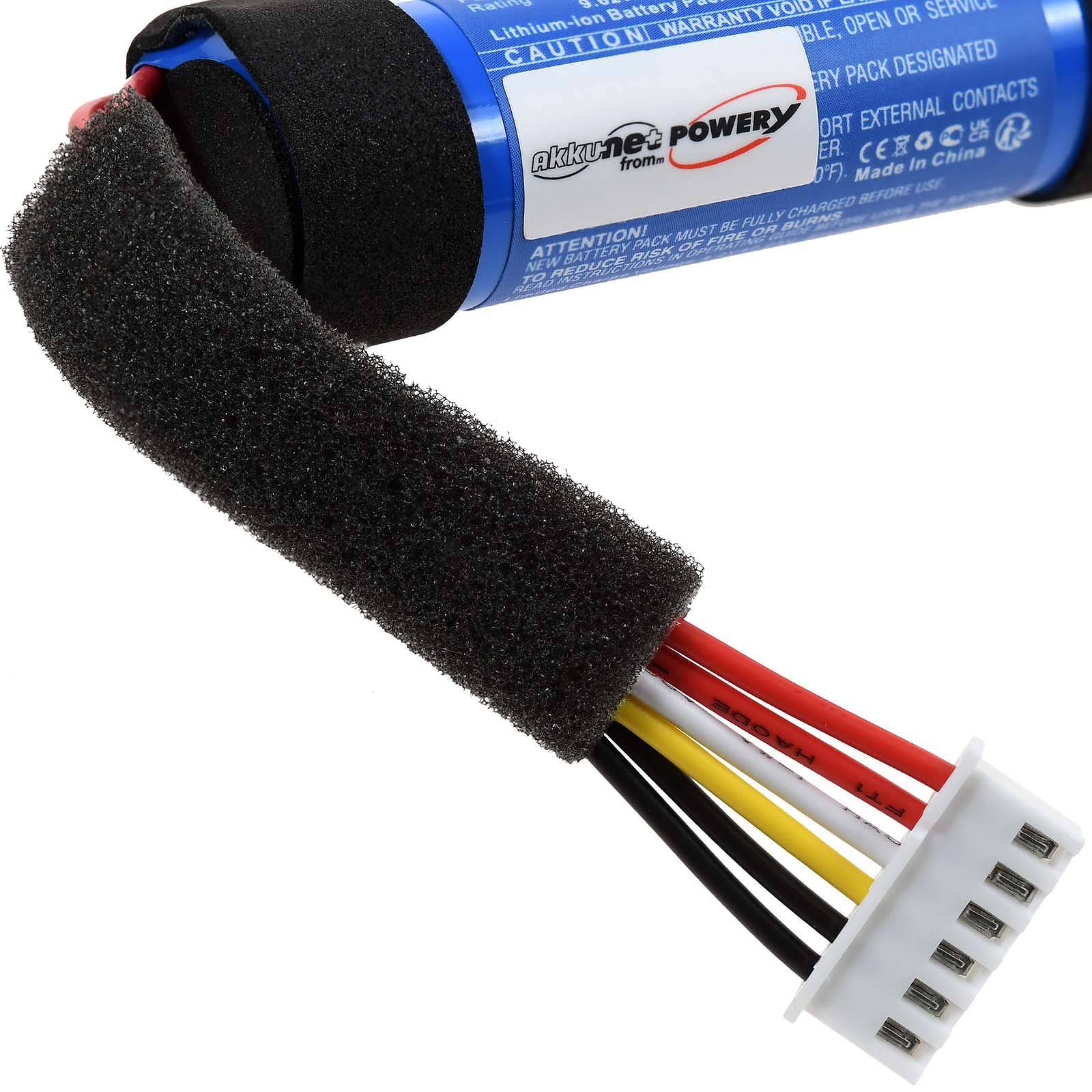 Powery Akku für JBL Tuner XL Bluetooth Lautsprecher, 3,7V, Li-Polymer