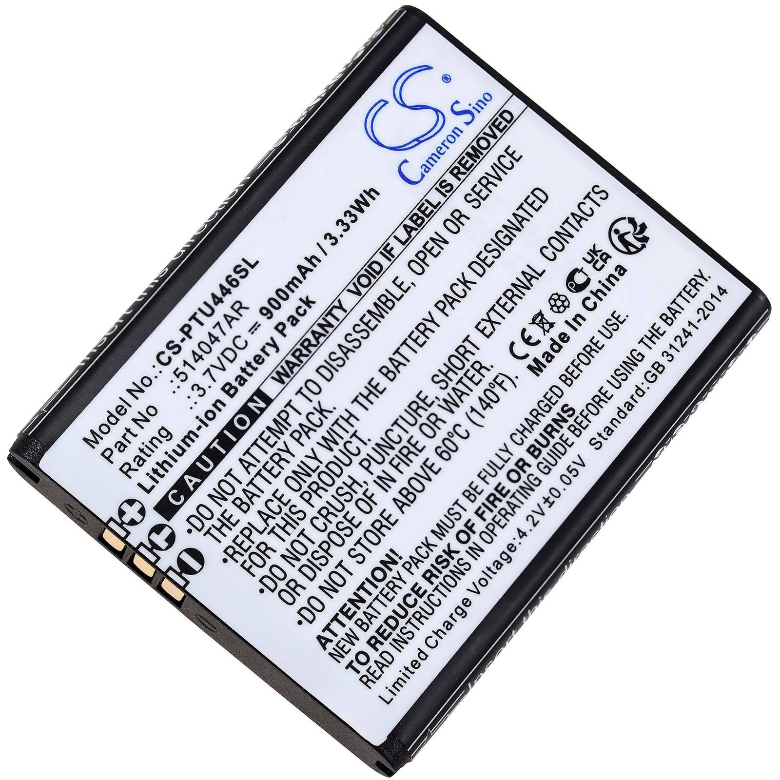 Powery Akku passend für Handy Panasonic KX-TU446 KX-TU456 Typ 514047AR, 3,7V, Li-Ion