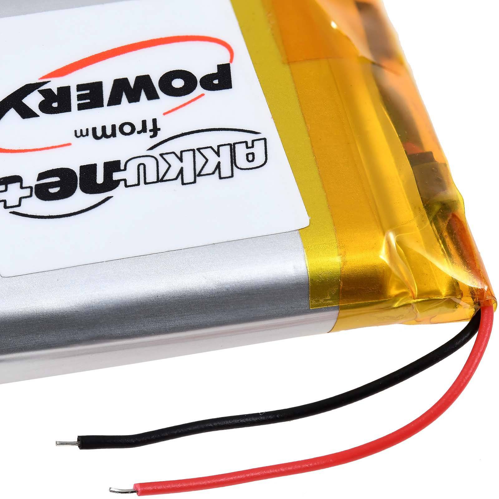 Powery Akku kompatibel mit Cleer Typ PCT803035, 3,7V, Li-Polymer
