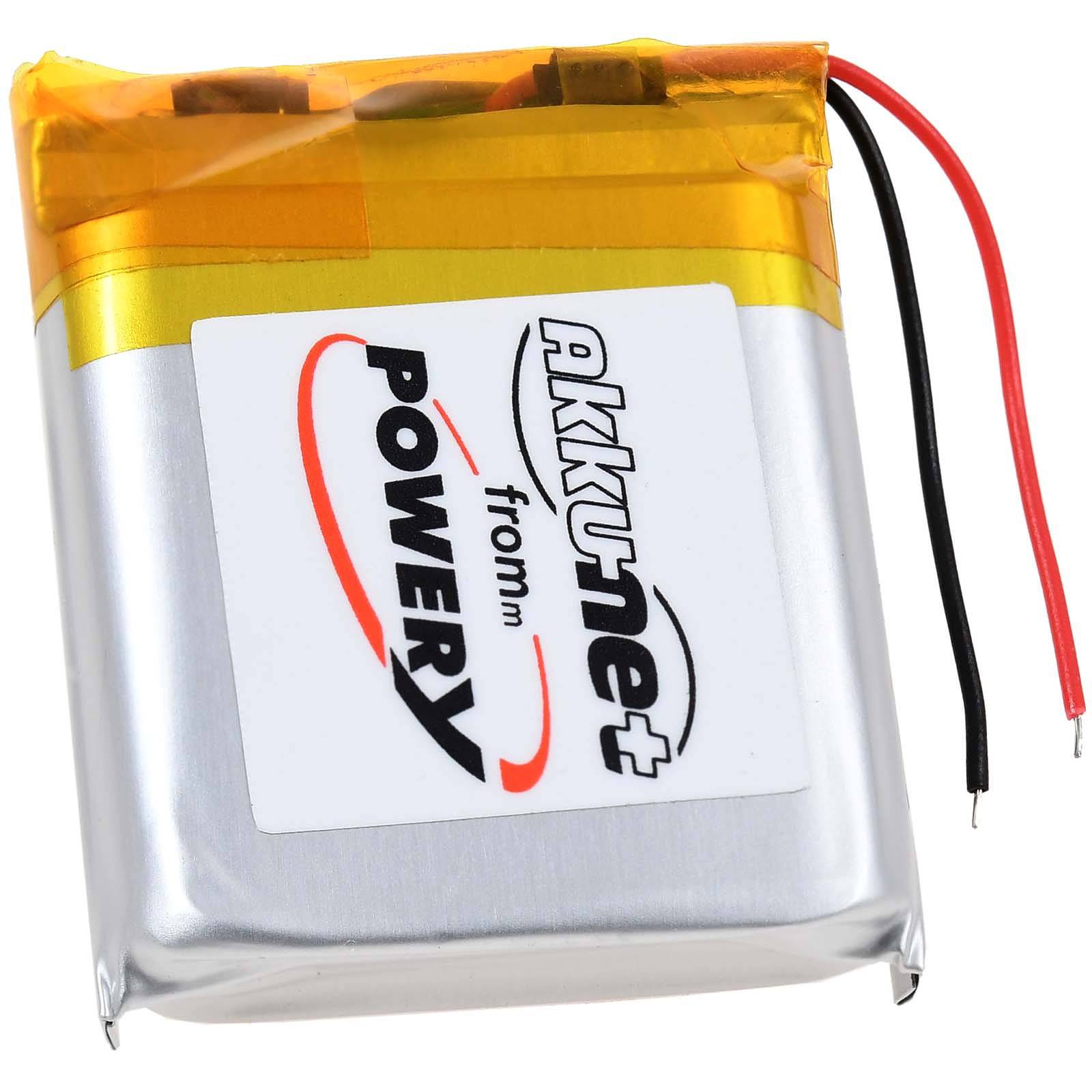 Powery Akku passend für Headset Cleer Flow Enduro anc Typ PCT803035, 3,7V, Li-Polymer