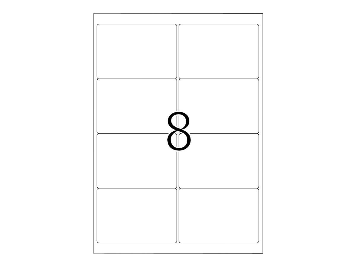 HERMA Premium - Papier - matt - permanent selbstklebend - weiß - 99.1 x 67.7 mm 800 Etikett(en) (100 Bogen x 8)