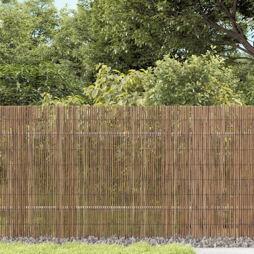 vidaXL Gartenzaun 500x80 cm Schilf