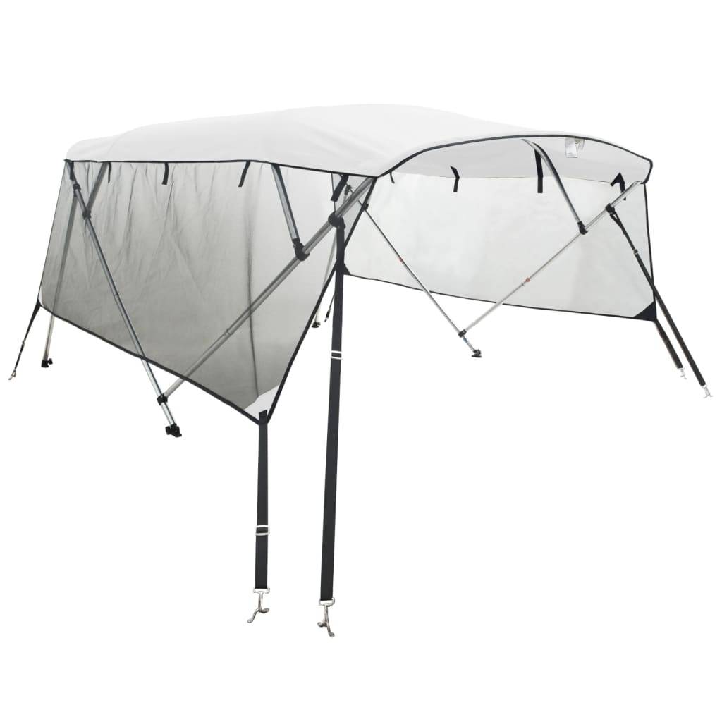 vidaXL 4-Bow Bimini-Top mit Mesh-Seitenteilen 243x(230-244)x137 cm