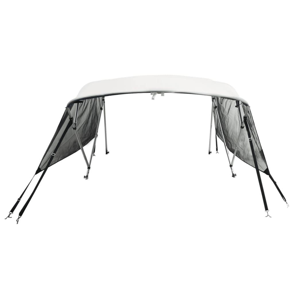 vidaXL 4-Bow Bimini-Top mit Mesh-Seitenteilen 243x(230-244)x137 cm