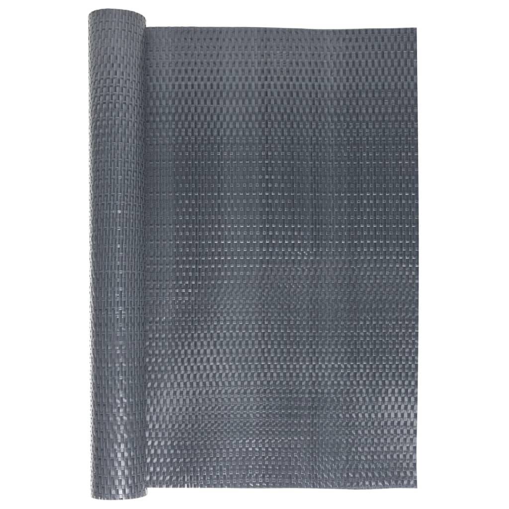 vidaXL Balkon-Sichtschutz Anthrazit 500x100 cm Poly Rattan
