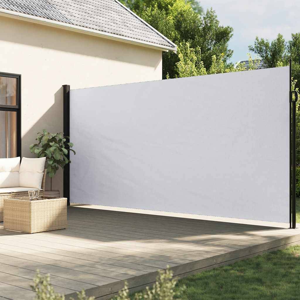 vidaXL Seitenmarkise Ausziehbar Weiß 220x500 cm