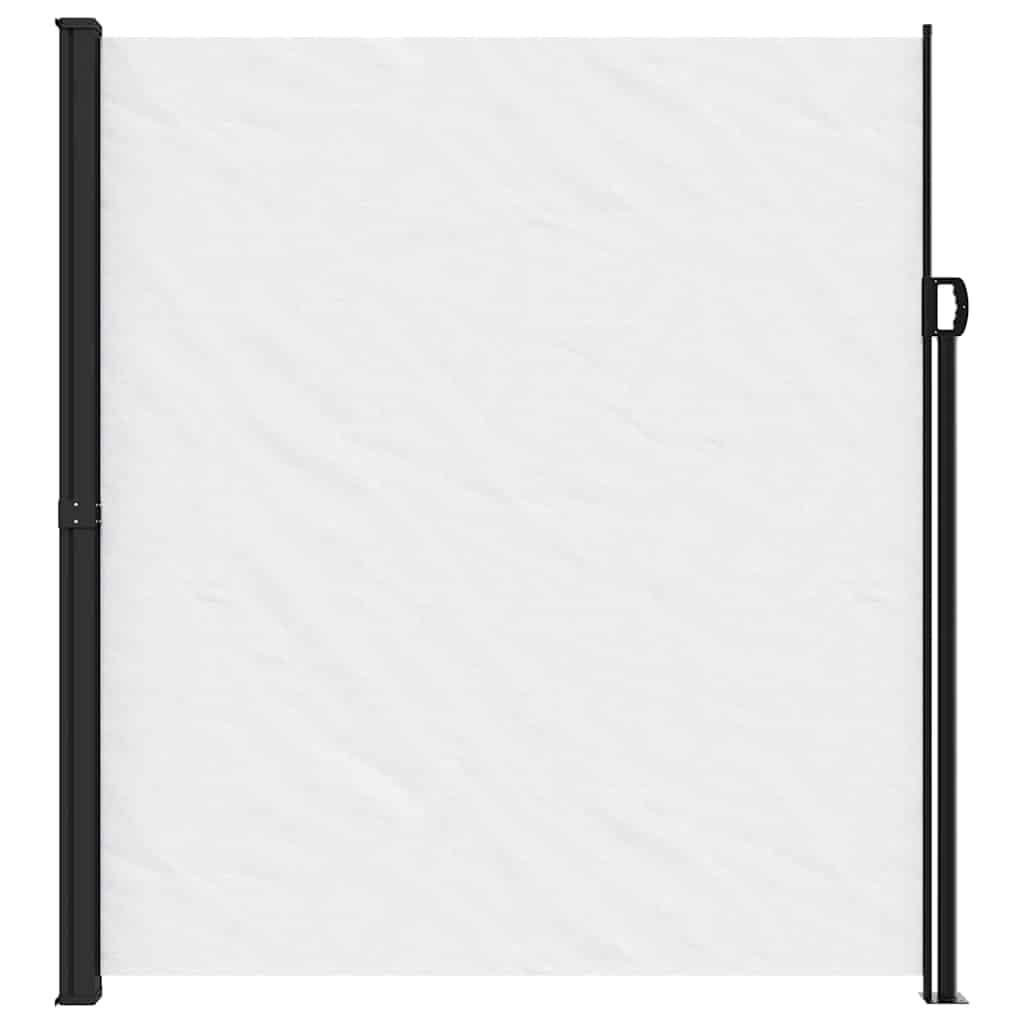 vidaXL Seitenmarkise Ausziehbar Weiß 220x500 cm