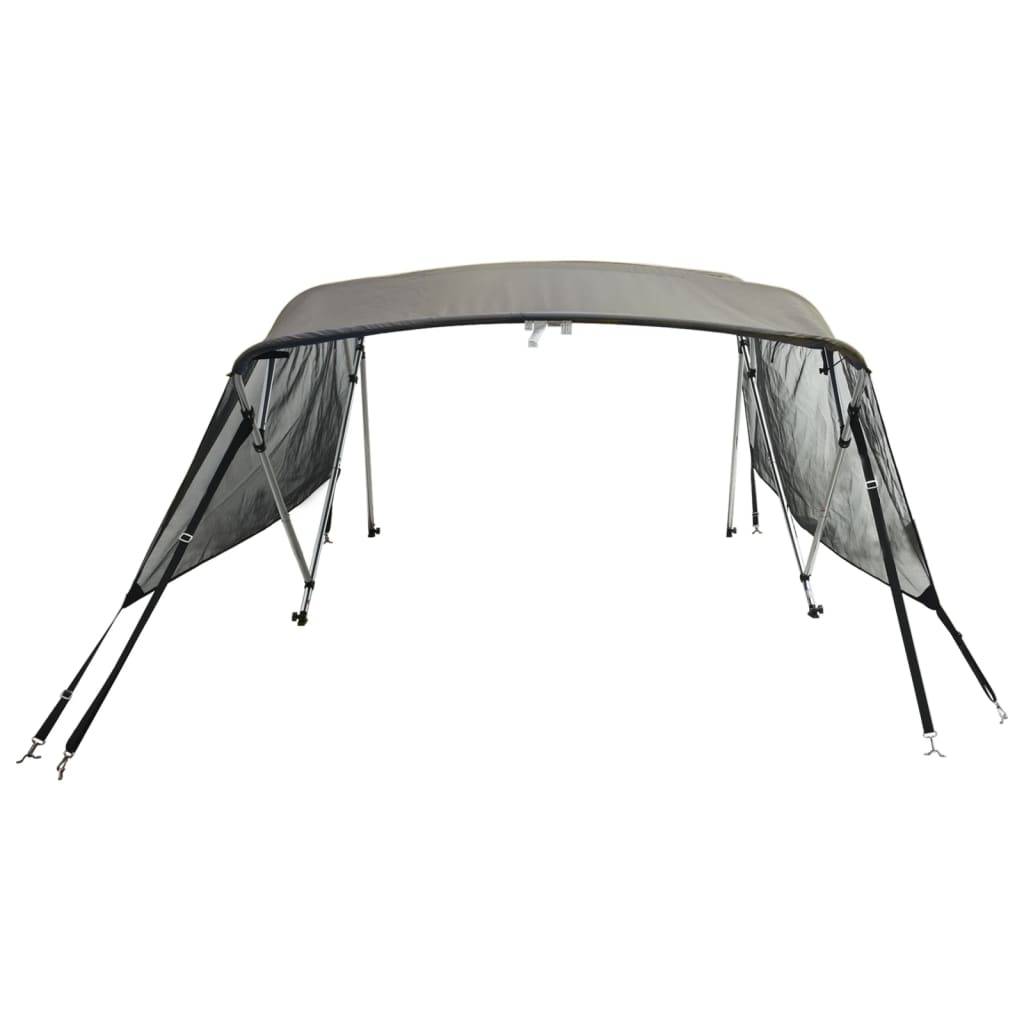 vidaXL 4-Bow Bimini-Top mit Mesh-Seitenteilen 243x(185-198)x137 cm