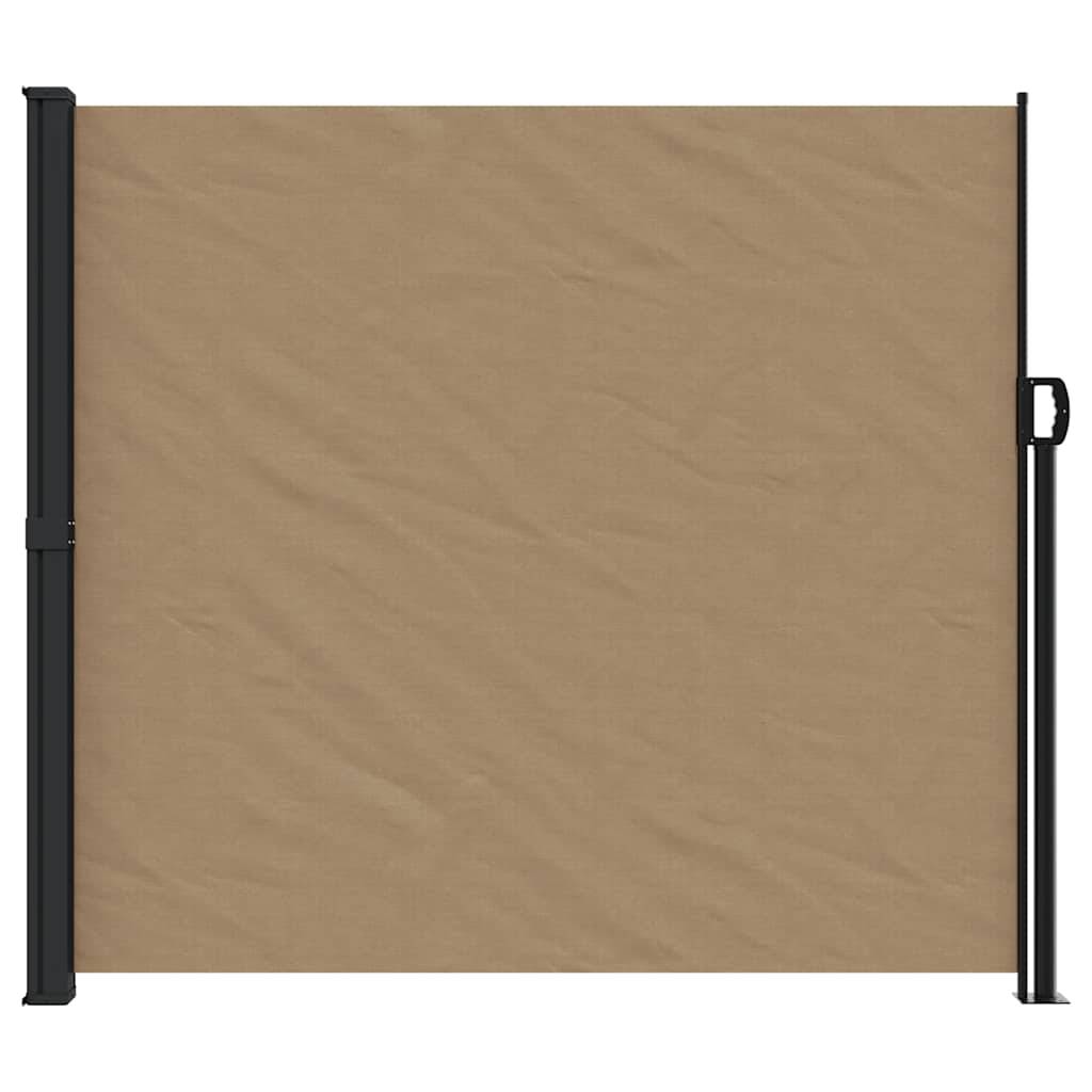 vidaXL Seitenmarkise Ausziehbar Taupe 180x500 cm