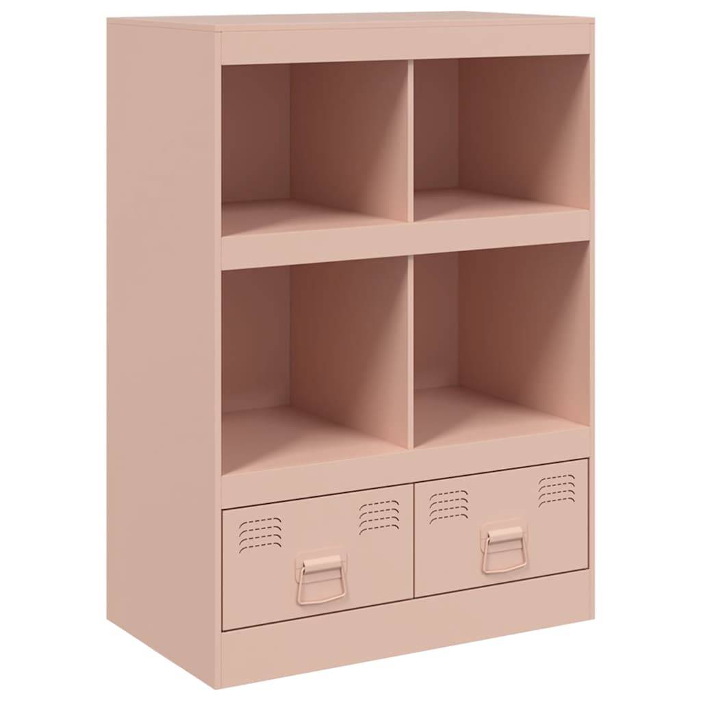 vidaXL Highboard Rosa 67x39x95 cm Stahl