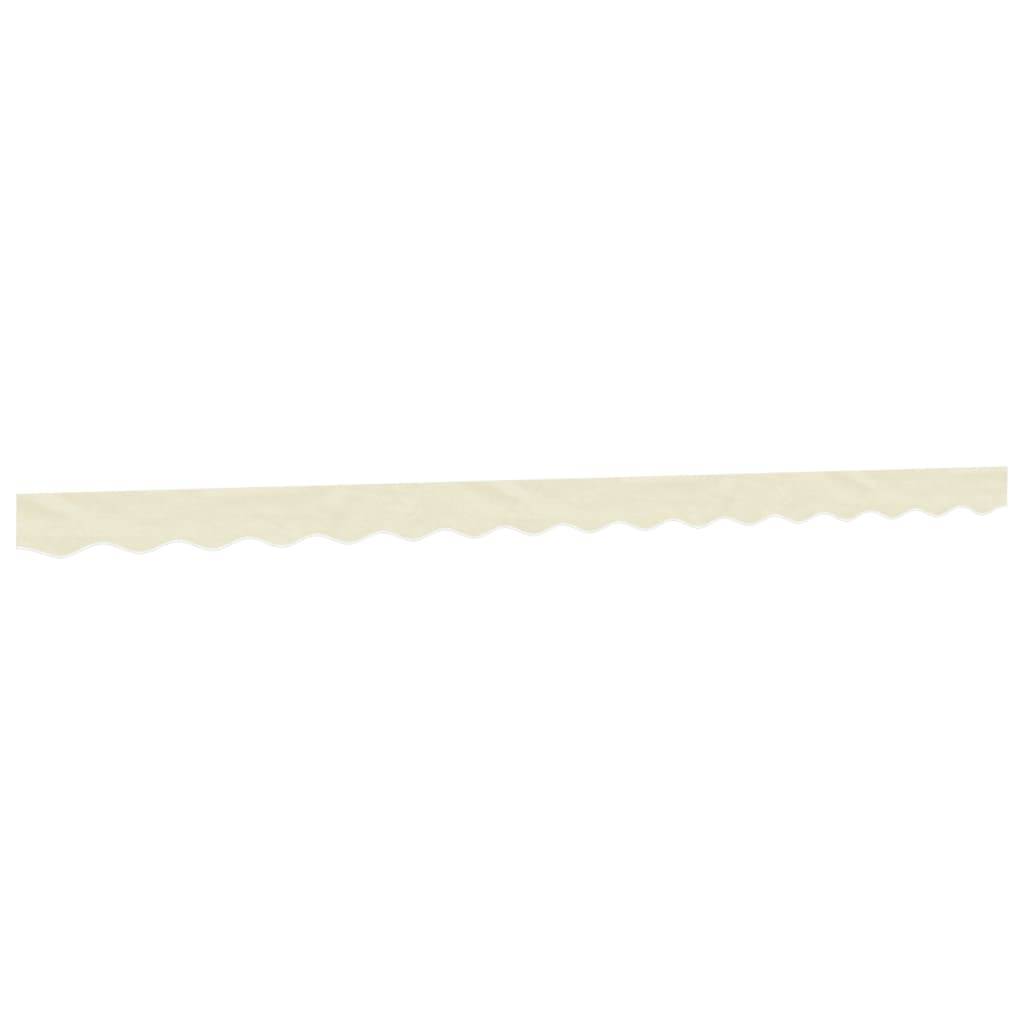 vidaXL Markisenvolant Creme Gestreift 4 m