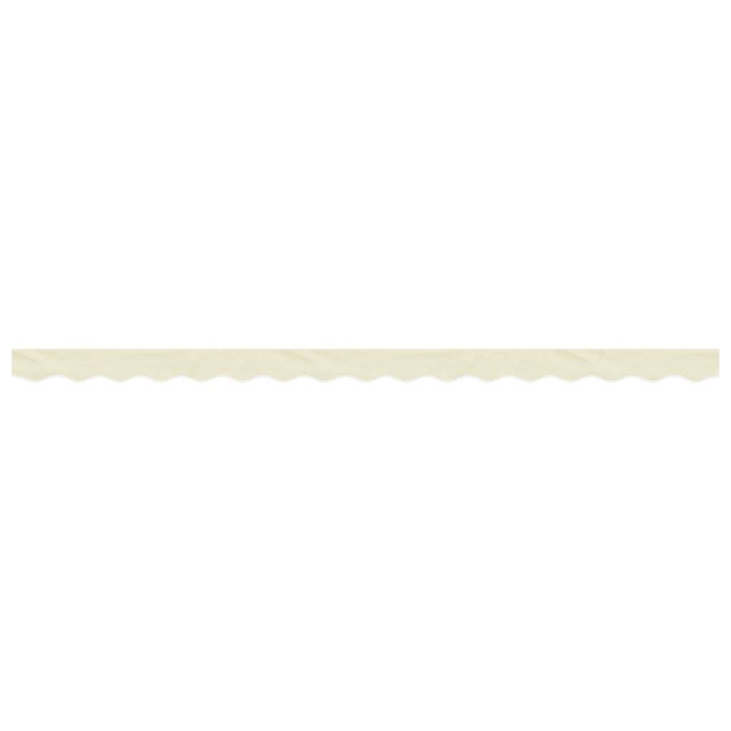 vidaXL Markisenvolant Creme Gestreift 4 m