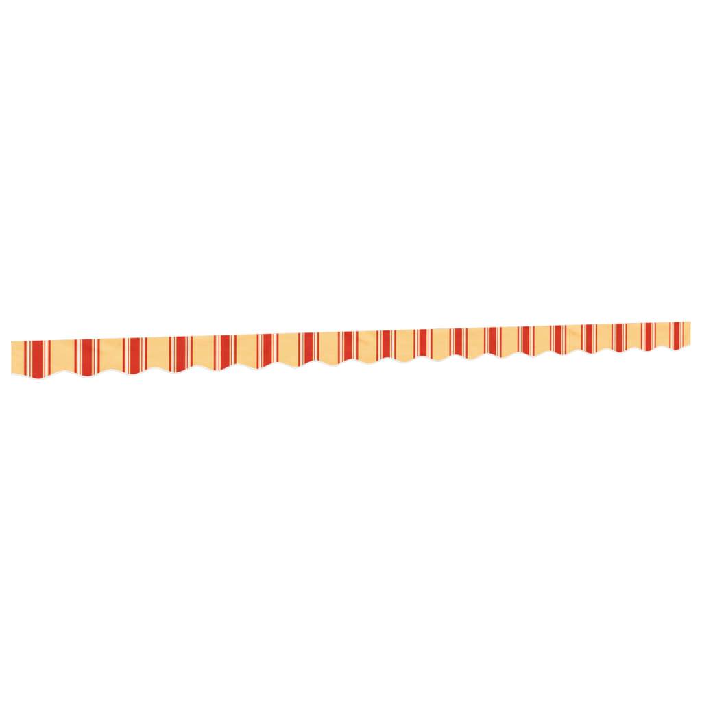vidaXL Markisenvolant Gelb und Orange Gestreift 4,5 m