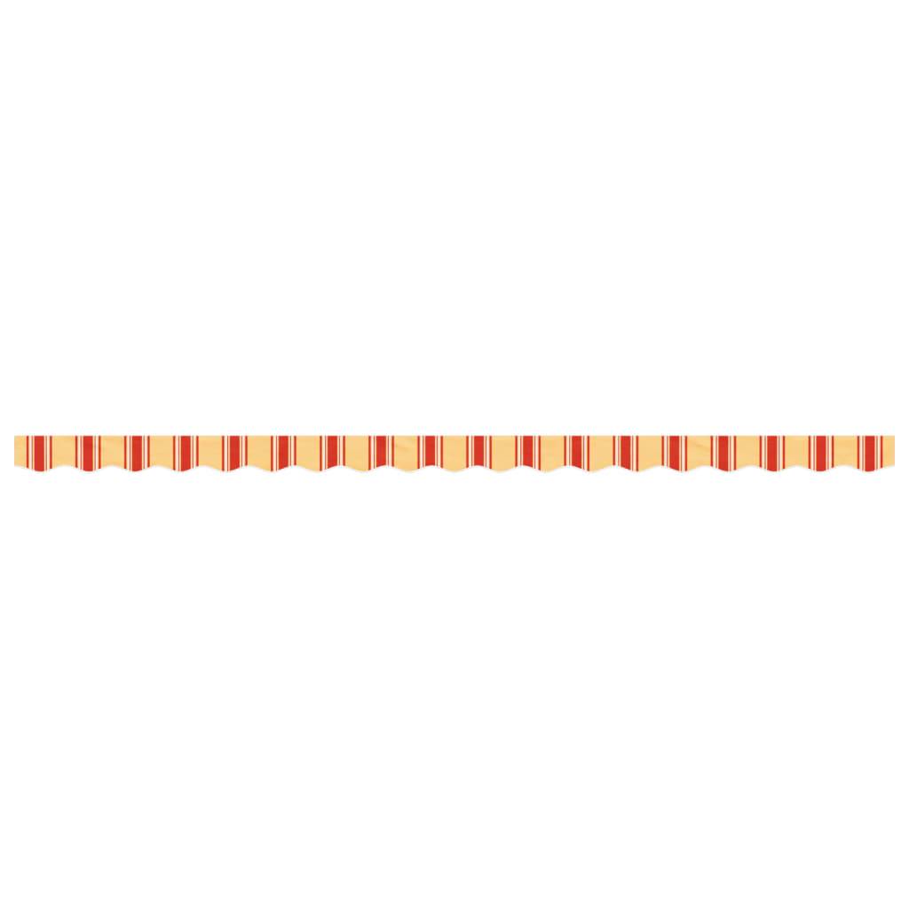 vidaXL Markisenvolant Gelb und Orange Gestreift 4,5 m