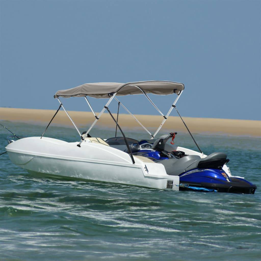 vidaXL 3-Bow Bimini-Top mit Seitenteilen 183x(170-182)x137 cm