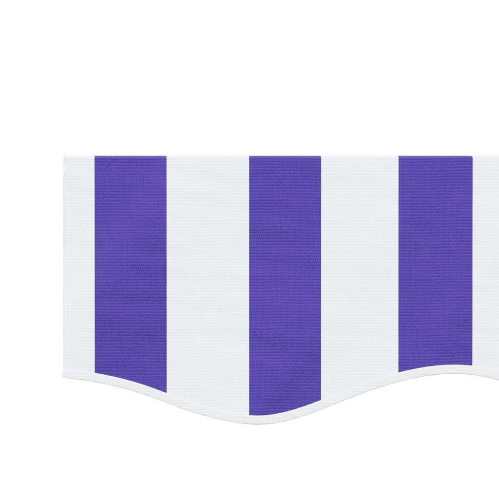 vidaXL Markisenvolant Blau und Weiß Gestreift 6 m