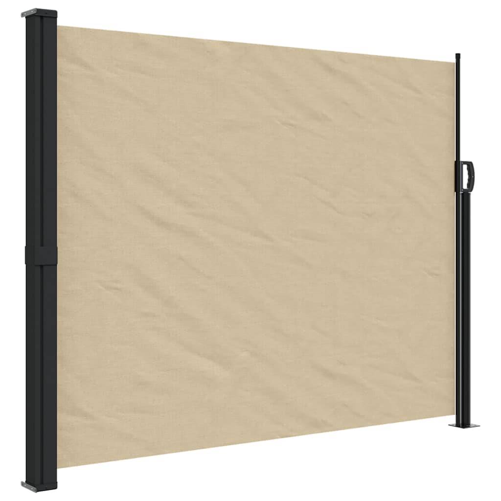 vidaXL Seitenmarkise Ausziehbar Beige 160x500 cm