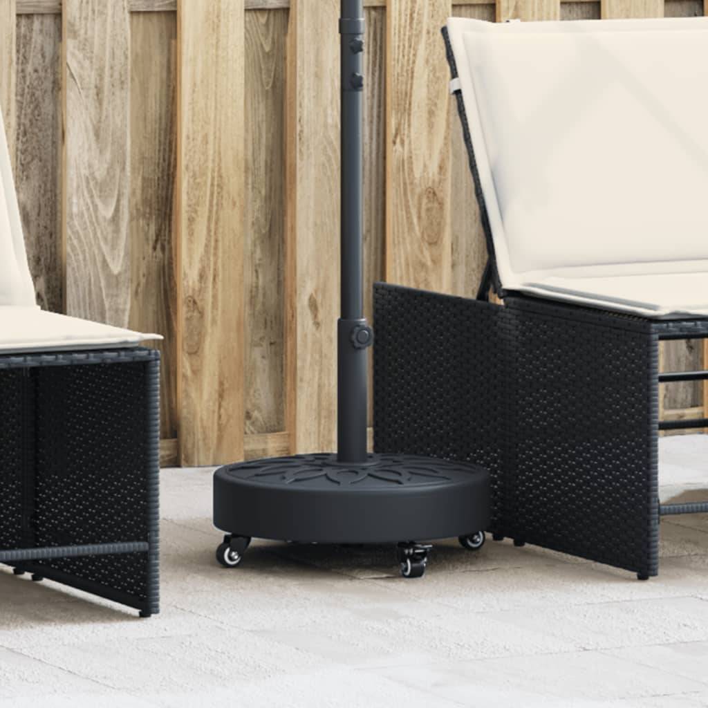 vidaXL Sonnenschirmständer mit Rollen für Ø38/48 mm Mast 27 kg Rund