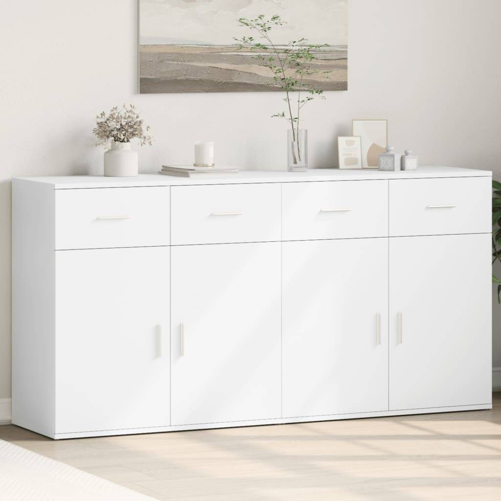 vidaXL Sideboards 2 Stk. Weiß 79x38x80 cm Holzwerkstoff