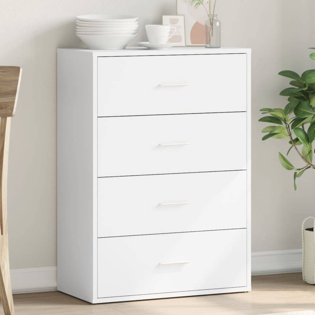 vidaXL Sideboard Weiß 60x31x84 cm Holzwerkstoff