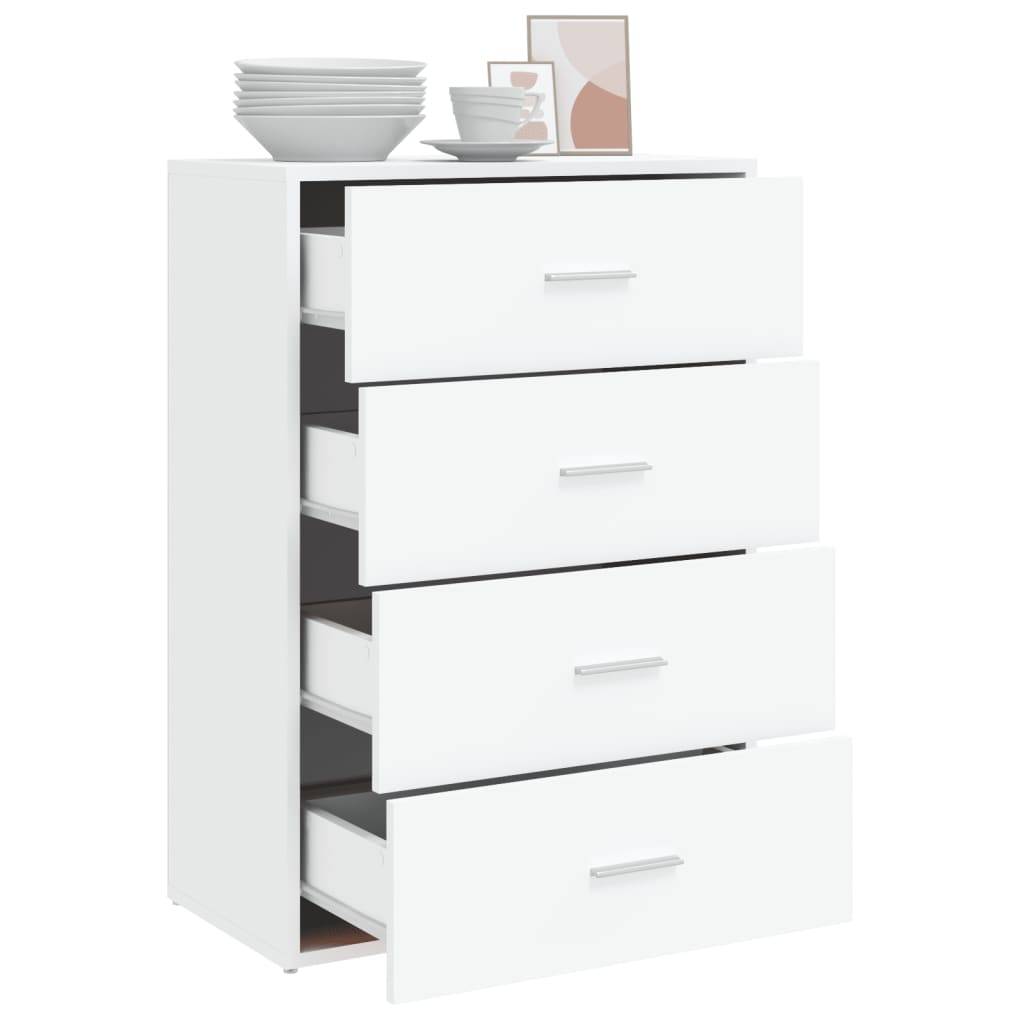vidaXL Sideboard Weiß 60x31x84 cm Holzwerkstoff