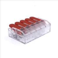 50x XL Schnellverbinder für Kabel 0,5–6mm², 5-polig, 40A, werkzeuglos, Verteiler 50x XL Schnellverbinder für Kabel 0,5–6mm², 5-polig, 40A, werkzeuglos, Verteiler