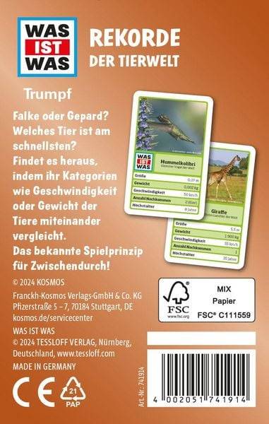 KOSMOS - Was ist Was Trumpf - Rekorde der Tiere