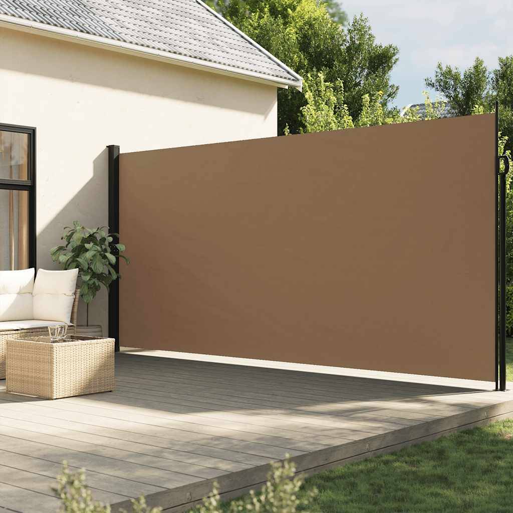 vidaXL Seitenmarkise Ausziehbar Taupe 220x600 cm