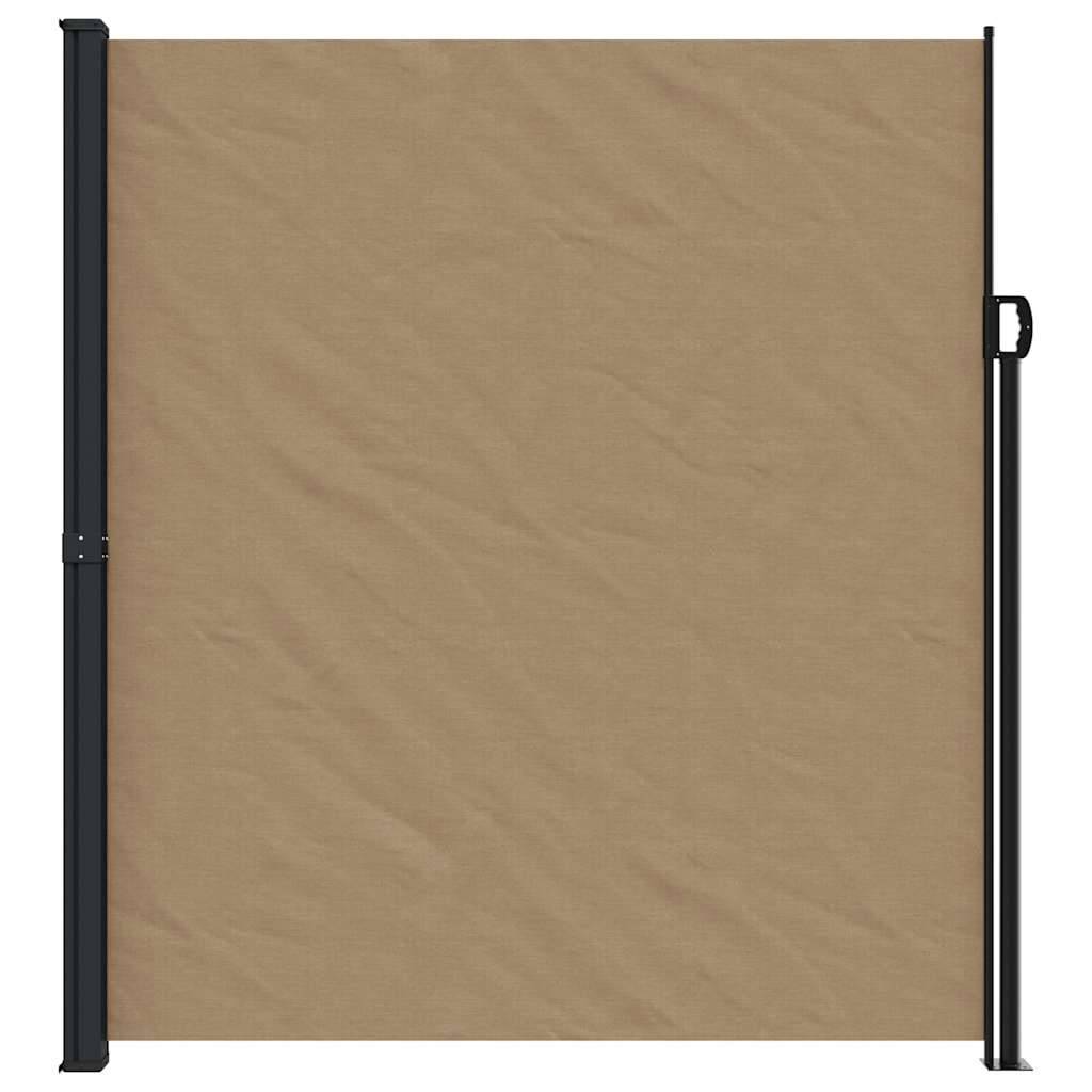 vidaXL Seitenmarkise Ausziehbar Taupe 220x600 cm