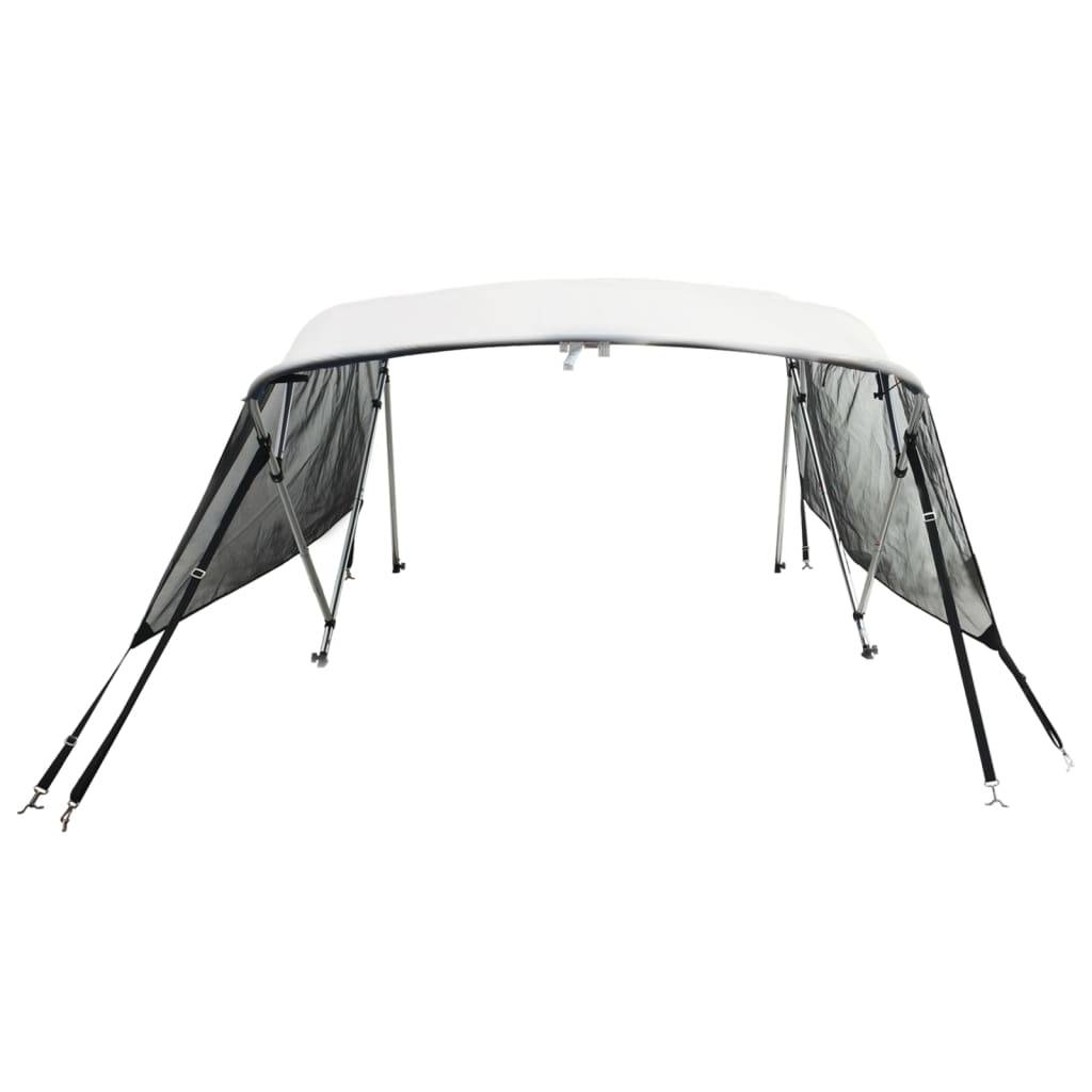 vidaXL 4-Bow Bimini-Top mit Mesh-Seitenteilen 243x(170-182)x137 cm