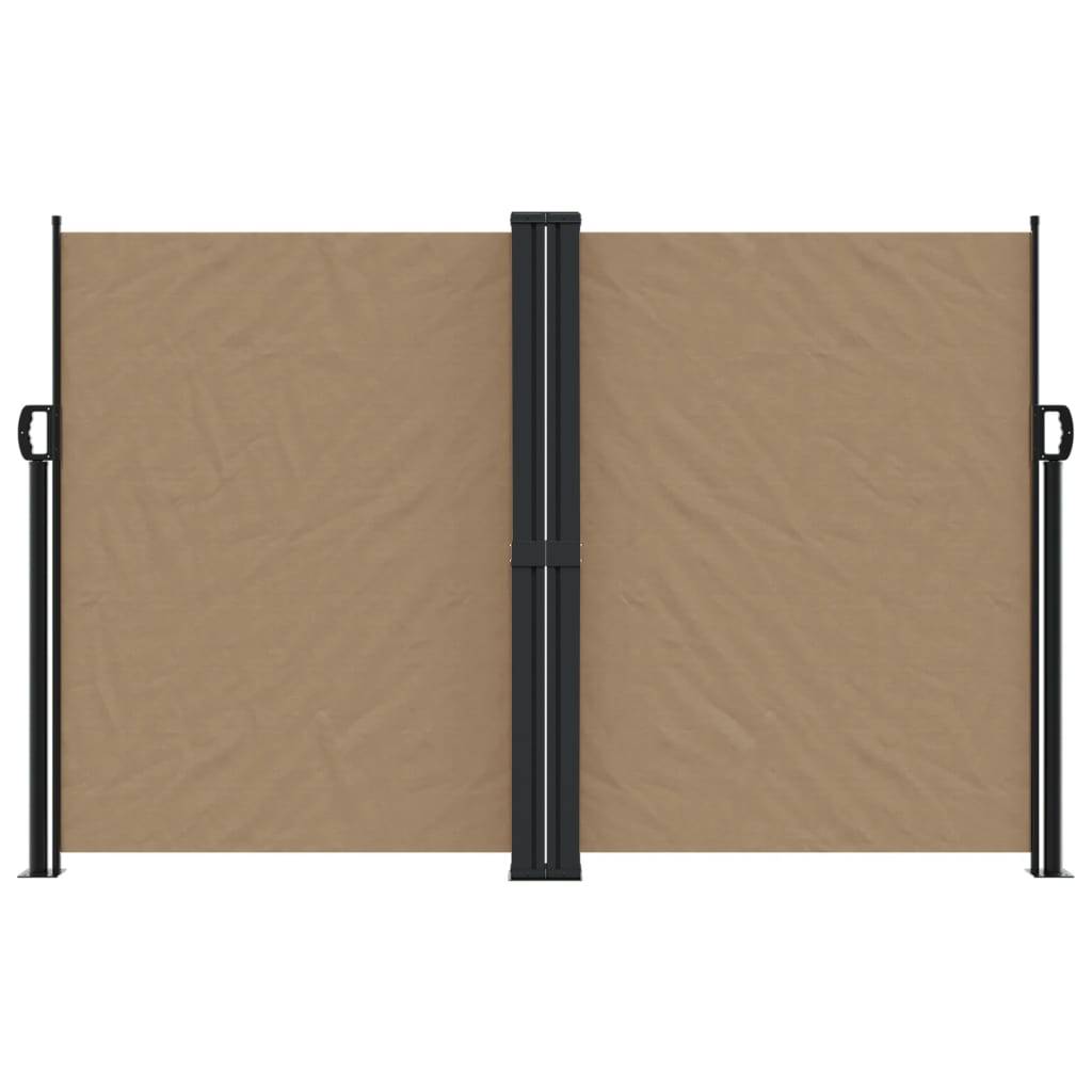 vidaXL Seitenmarkise Ausziehbar Taupe 160x1000 cm