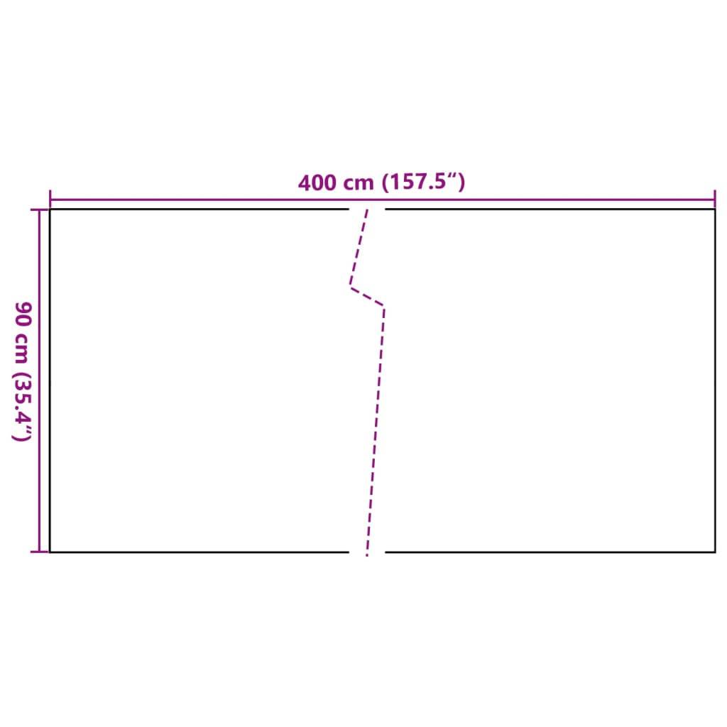 vidaXL Balkon-Sichtschutz Hellbraun 400x90 cm Poly Rattan