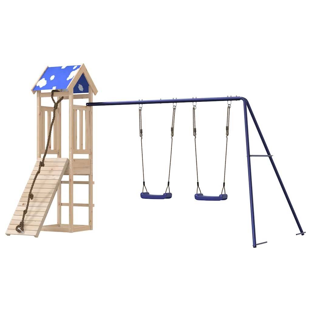 vidaXL Spielturm Massivholz Kiefer