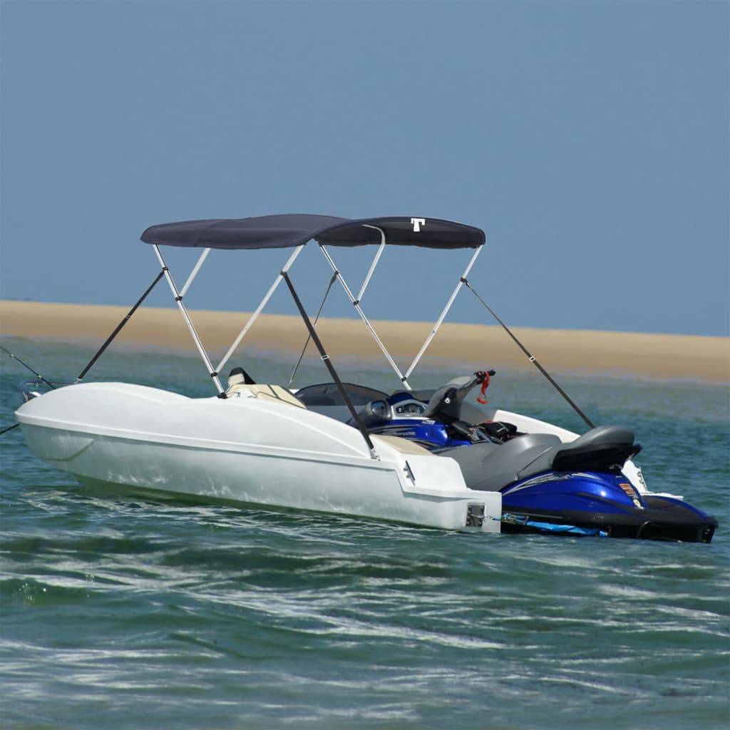 vidaXL 3-Bow Bimini-Top mit Mesh-Seitenteilen 183x(137-152)x137 cm