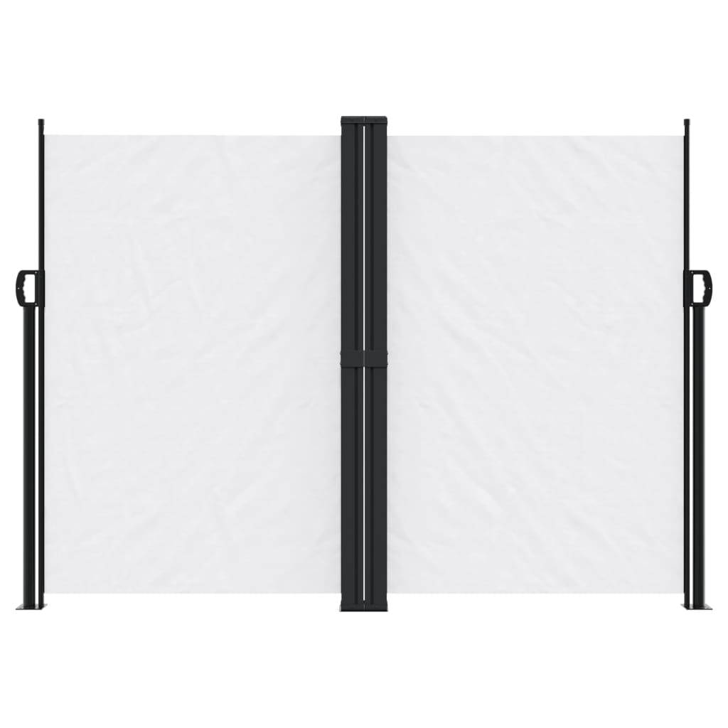 vidaXL Seitenmarkise Ausziehbar Weiß 180x1000 cm