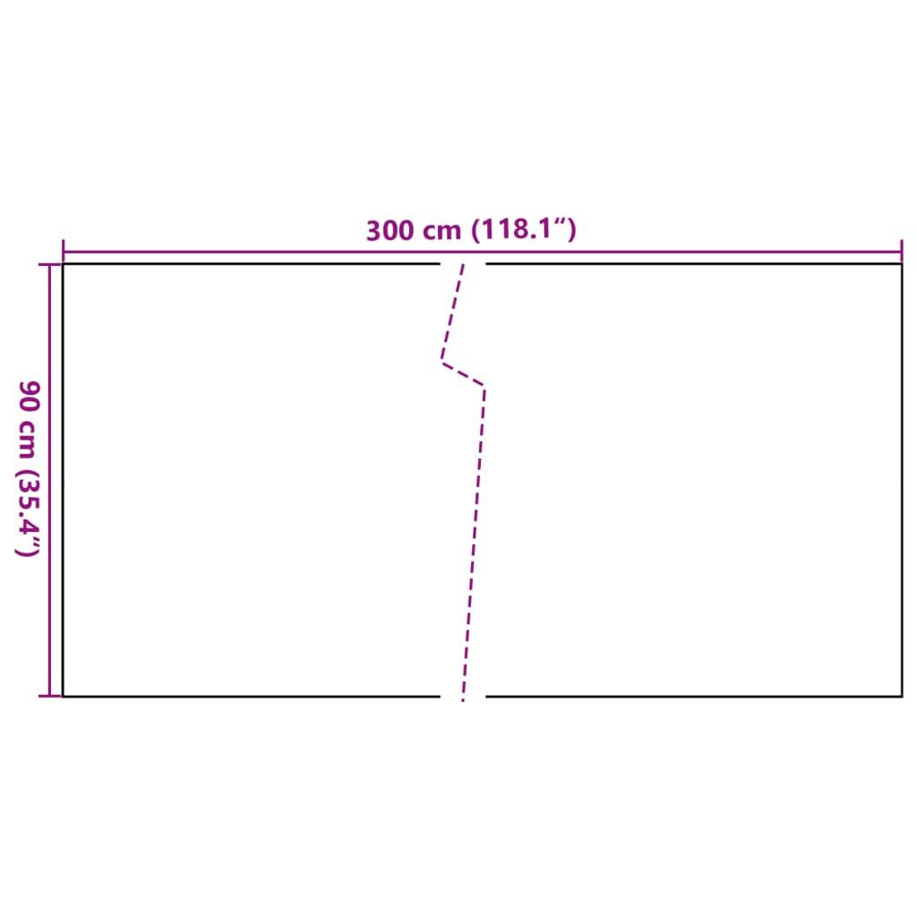 vidaXL Balkon-Sichtschutz Hellbraun 300x90 cm Poly Rattan