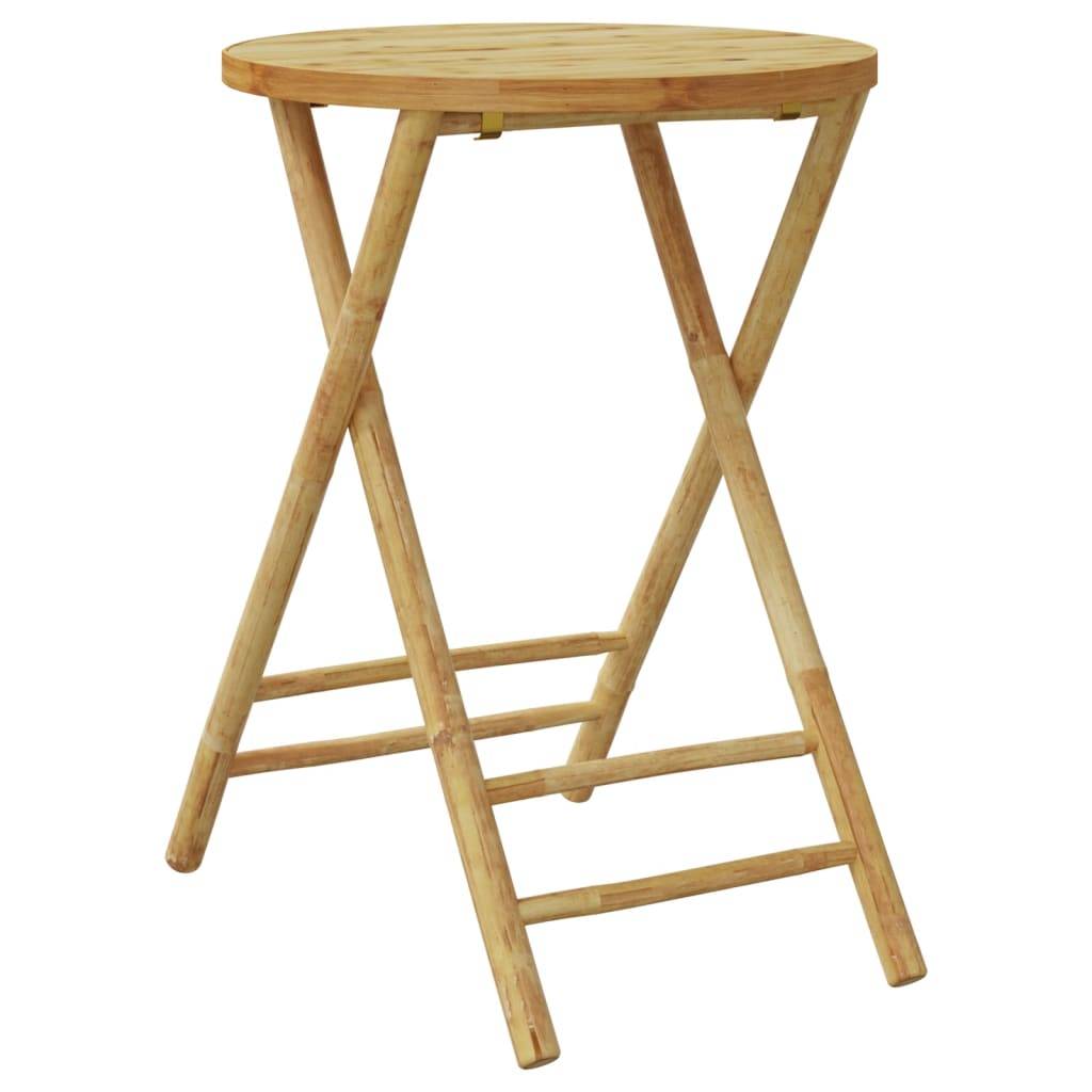 vidaXL Gartentisch Klappbar Ø55x75 cm Bambus
