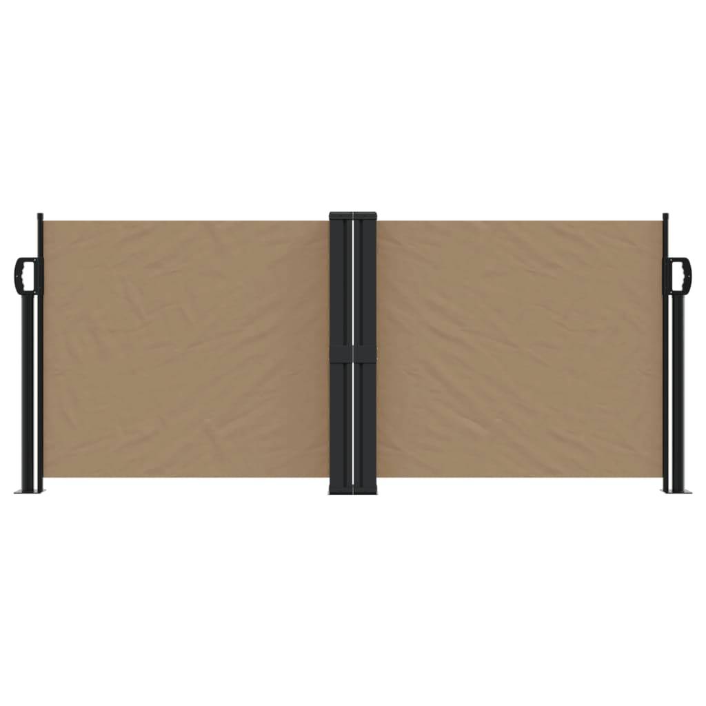 vidaXL Seitenmarkise Ausziehbar Taupe 100x600 cm
