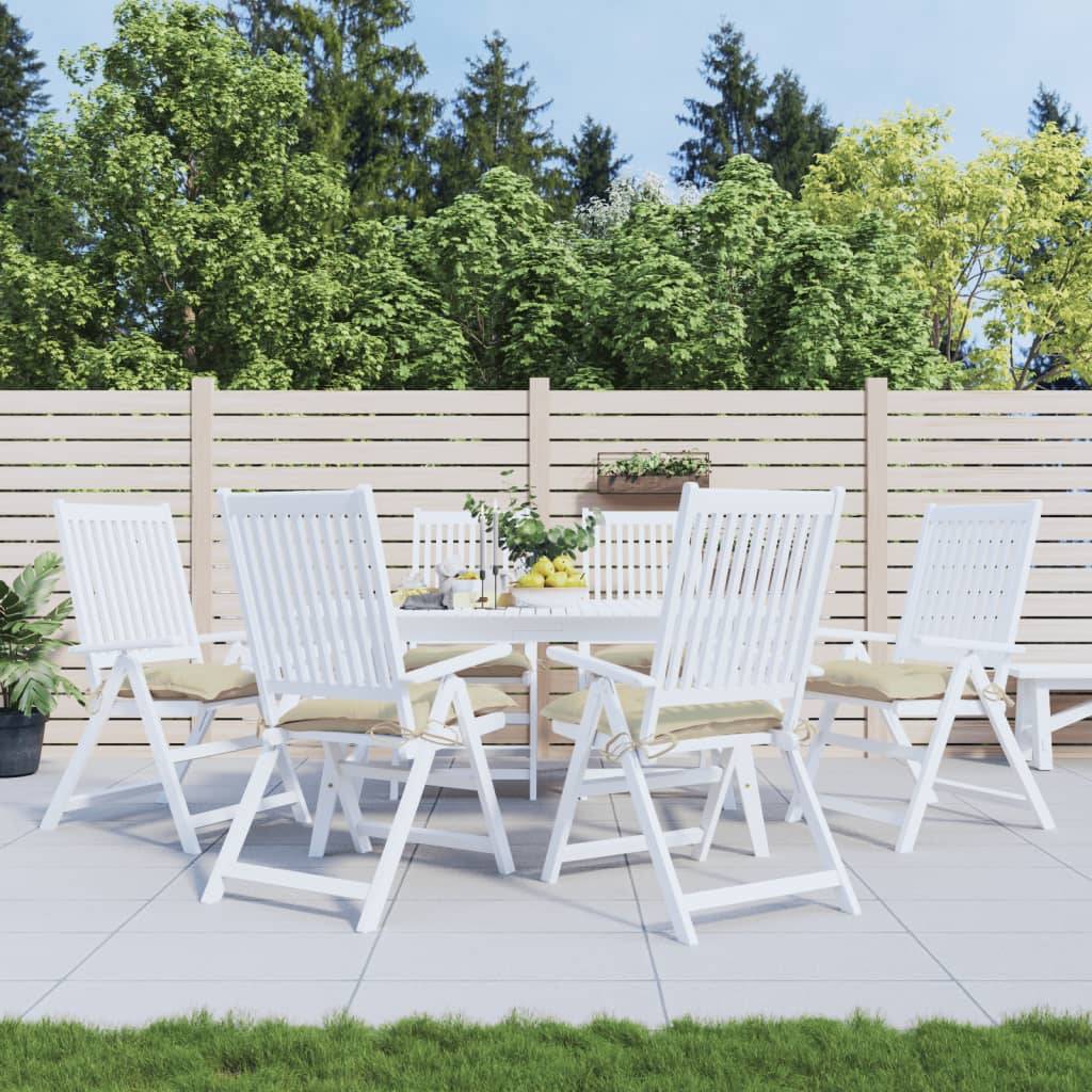 vidaXL Palettenkissen 6 Stk. Beige 50x50x7 cm Oxford-Gewebe