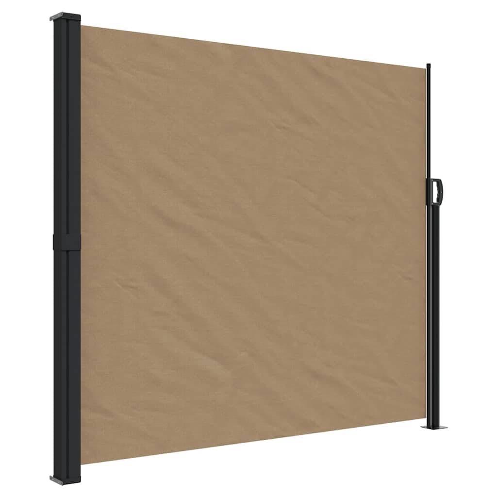 vidaXL Seitenmarkise Ausziehbar Taupe 180x300 cm