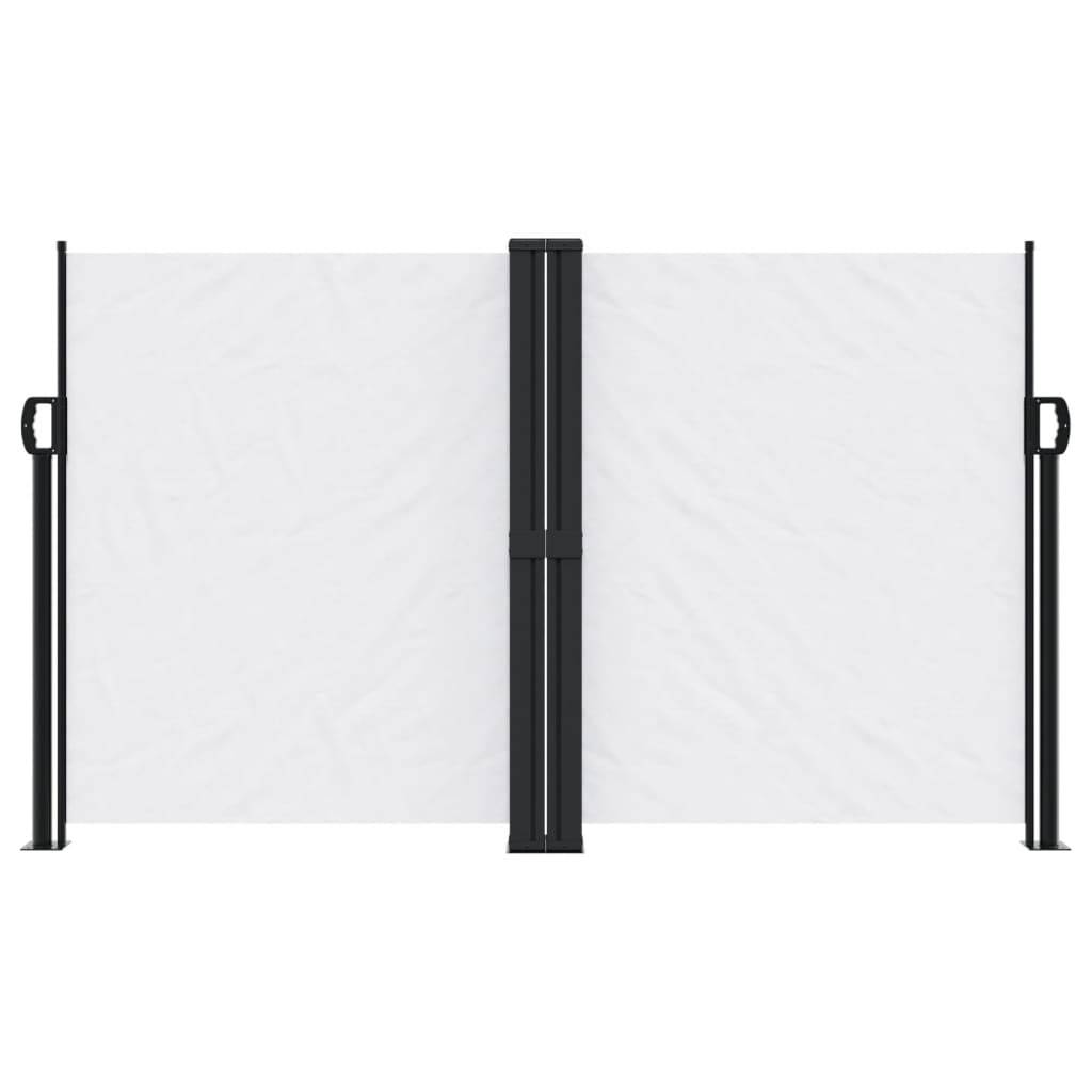 vidaXL Seitenmarkise Ausziehbar Weiß 140x1000 cm