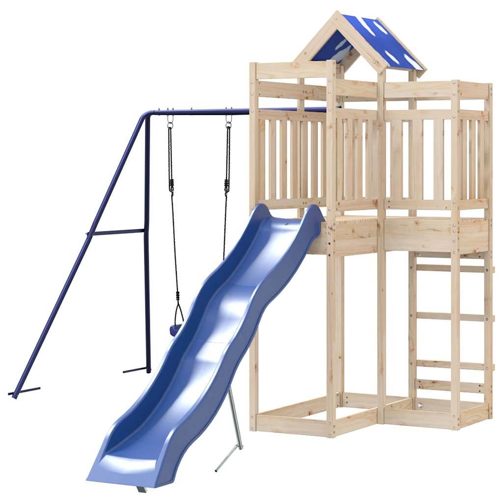 vidaXL Spielturm Massivholz Kiefer