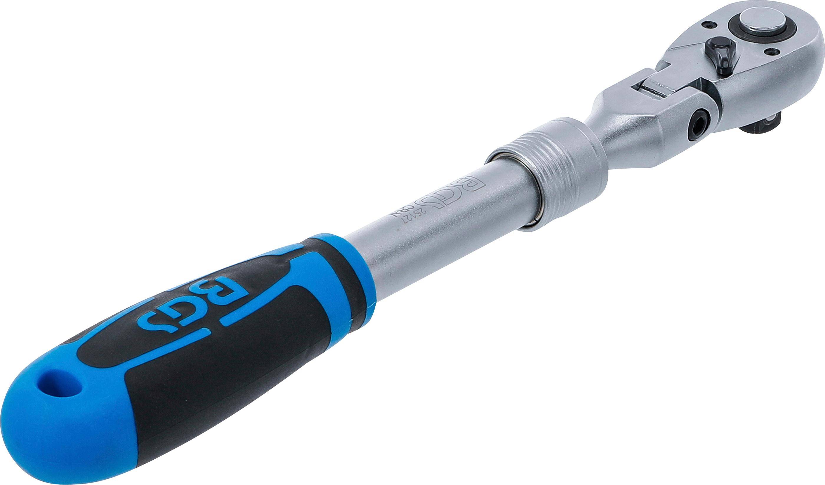 BGS technic Umschaltknarre, ausziehbar, abwinkelbar | Abtrieb